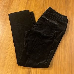 White House black market velvet jeans size 8 short